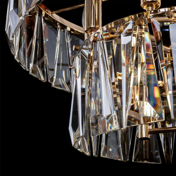 Regulowana lampa wisząca Puntes MOD043PL-12G crystal przeźroczysta