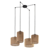 Zwisowa lampa ekologiczna Juta 6585 TK Lighting jutowa brązowa