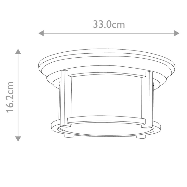 Sufitowa lampa zewnętrzna Merrill FE-MERRILL-F-BLK Feiss IP44 przezroczysta czarna