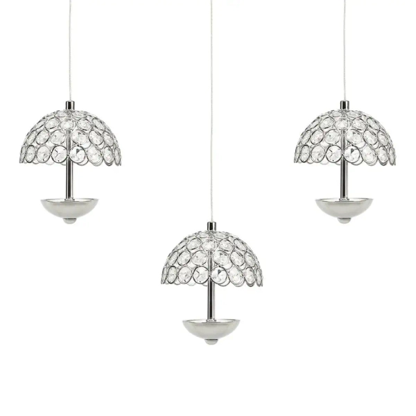 Potrójna lampa wisząca kryształowa VENUS ML315 LED 5W 4000K chrom