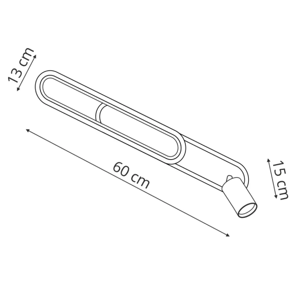Owalna lampa ścienno-sufitowa Parma LP-0612/1C L WH LED 18W CCT biała