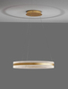 Okrągła lampa wisząca COLIMA LE42753 ring LED 75W 3000K nowoczesna złota