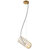 LAMPA wisząca COCO MDM-3941/1 GD Italux druciana OPRAWA metalowa ZWIS szklana kula ball klatka loft złota