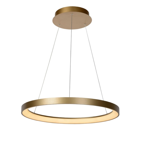 LAMPA wisząca VIDAL 46403/48/02 Lucide okrągła OPRAWA zwis LED 48W 2700K ring złoty