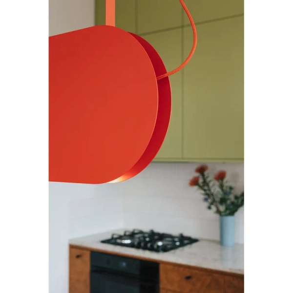 Modernistyczna lampa wisząca Malumi MLA644P2 LED 24W 3000K burgundowy