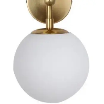 Złoty kinkiet DORADO LP-002/2W Light Prestige szklane kule molecular