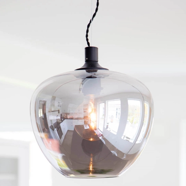 Lampa wisząca By Rydens 4200570-5503 szklana różowe złoto