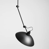 Industrialna lampa sufitowa MELOS 808PL_G1_Z regulacja kopuła czarna