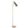 Lampa podłogowa z włącznikiem nożnym Karna 107528 mosiężna
