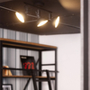 Sufitowa lampa z regulacją Retro ABR-RRO-C-3XE14 Abruzzo czarny złoty