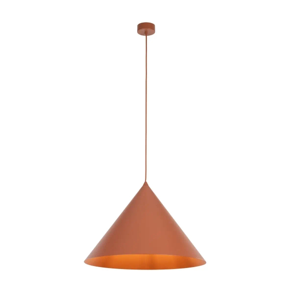 Metalowa lampa wisząca CONO 10089 trójkątna ceglany