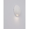 Okrągła lampa ścienna do ogrodu DONVELA LE75303 LED 3W 3000K IP65 biała