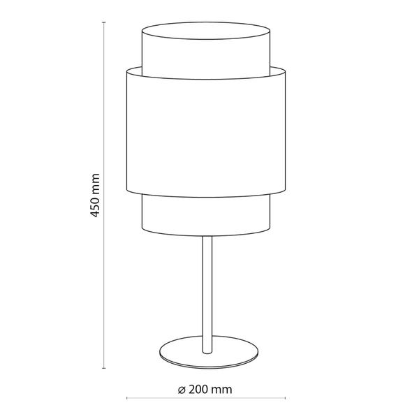 Lampka nocna ekologiczna tuba Boho 6565 TK Lighting naturalna biała