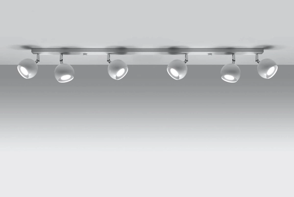 LAMPA sufitowa SL.0442 regulowana OPRAWA listwa SPOT reflektorki kule balls białe