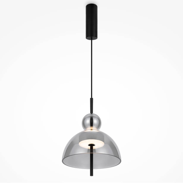 Lampa zwisająca Bangkok MOD185PL-L6B3K4 LED 12W 3000K czarny przydymiony