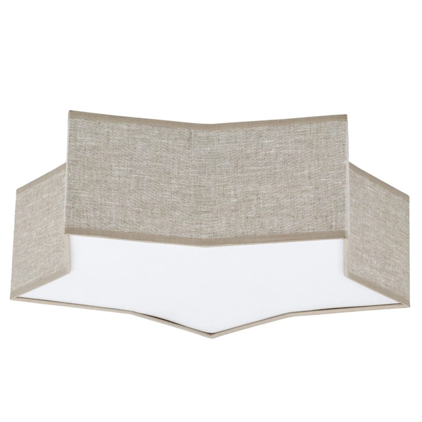 Lampa nasufitowa Star 5958 gwiazda do sypialni beżowa biała