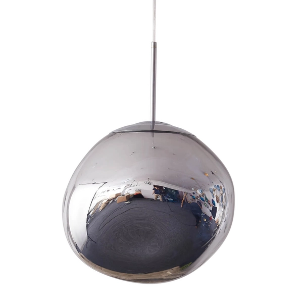 Lampa wisząca bańka GLAM MP-1239-280 chrome połyskująca miedziana