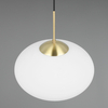 Zwis lampa salonowa FOMENTO 363190108 Trio pojedyncza bubble złoty biały