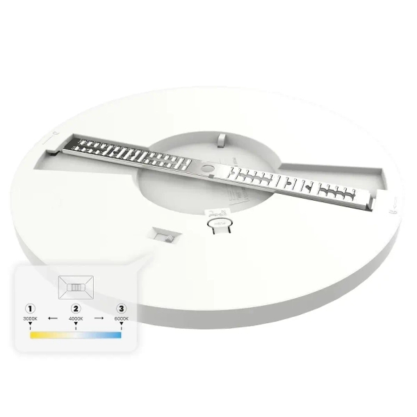 Regulowany plafon sufitowy Evora ML1787 LED 18W 3CCT okrągły biały