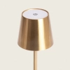 Stołowa lampa Boho ABR-LB-Z-RUSB Abruzzo metal USB dotykowa złota