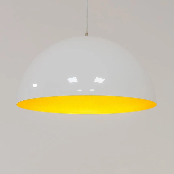 Lampa wisząca glamour Hemisphere Super 10700 Nowodvorski kopuła biała złota