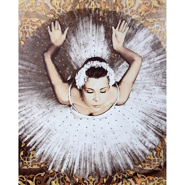 Prostokątny obraz BALLERINA KH1501100270 King Home baletnica wielokolorowy