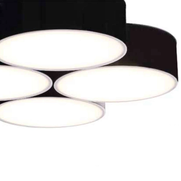 Sufitowa LAMPA plafon ZAMA 7047 Shilo natynkowa OPRAWA LED 112W 3000K czarna