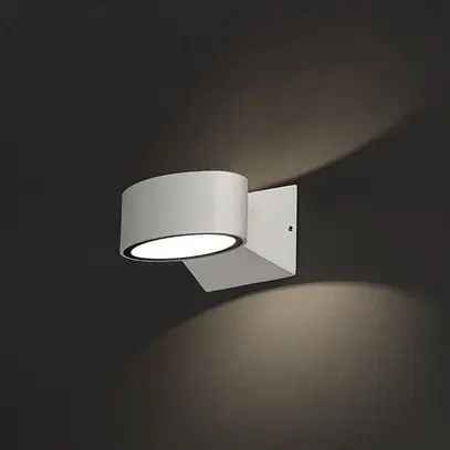 Elewacyjna LAMPA ścienna HANOI LED 6W 3000K 9512 Nowodvorski owalna OPRAWA zewnętrzna kinkiet outdoor IP54 biały