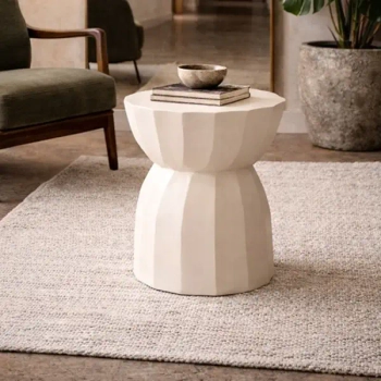 Nowoczesna ława ROLLING MM001501100315 beżowa drewniana do salonu 35cm