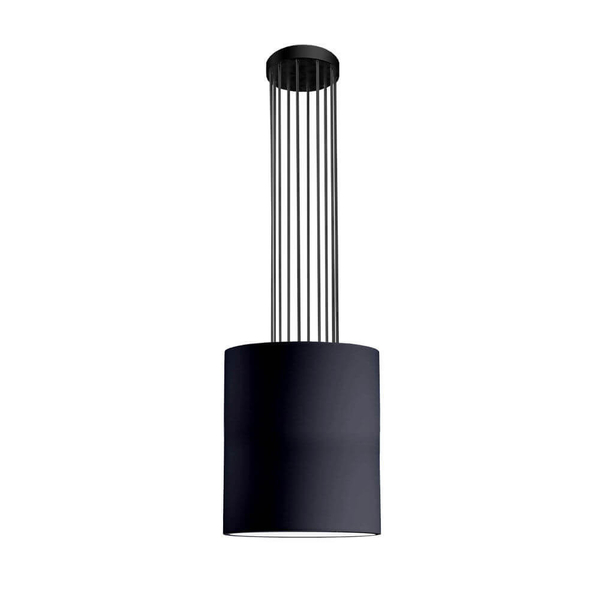 Sufitowa lampa tkaninowa IHI 9042 Dohar tuba metalowa czarna