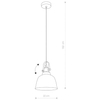 Wisząca LAMPA regulowana AMALFI 9153 Nowodvorski szklana OPRAWA industrialny ZWIS ruchomy złoty
