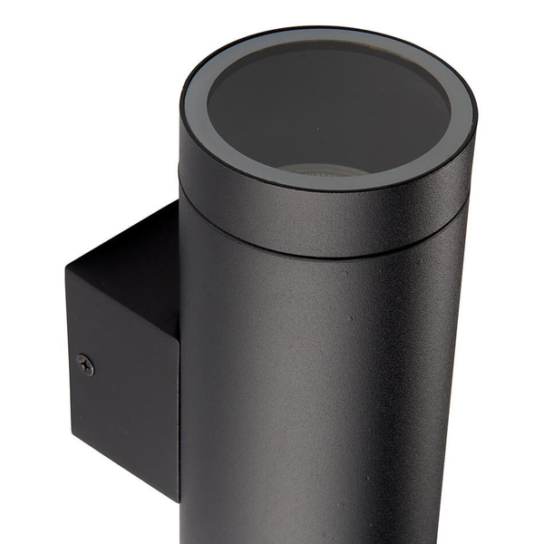 Łazienkowa lampa ścienna góra-dół Palin XL 98438 tuba metalowa IP44 czarna