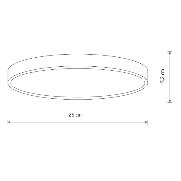 Minimalistyczna lampa sufitowa DENIA 11755 LED 15W 4000K biała