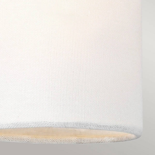 Abażur tkaninowy Clip Shades LS358 Elstead tuba kość słoniowa