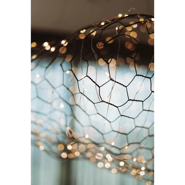 Druciana lampa wisząca STARDUST P0525D Maxlight LED 14W 3000K do salonu czarny