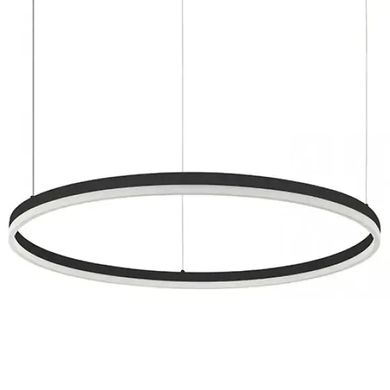 Wisząca lampa pierścień 20262 LED 57W 3000K okrągła czarny