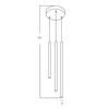 Zwisowa lampa do sypialni VERNO AZ6312 Azzardo LED 15W 3000K czarna