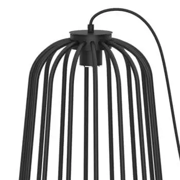 Zewnętrzna lampa stojąca no.moon 9419 druciana IP44 czarna