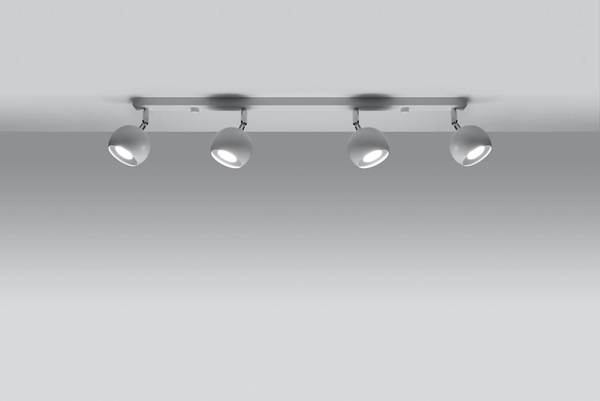 LAMPA sufitowa SL.0441 regulowana OPRAWA listwa SPOT kule balls białe