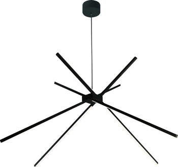 Loftowa LAMPA wisząca SPIDER P0412 Maxlight metalowa OPRAWA pręty LED 33W 3000K zwis czarny