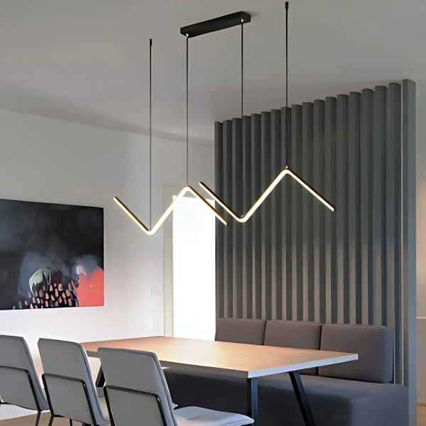 Designerska wisząca lampa Mont Blanc LWMB-90CM LED 26W 3000K czarny