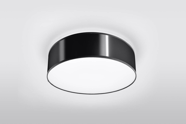 Plafon LAMPA sufitowa SL.0121 okrągła OPRAWA natynkowa czarna