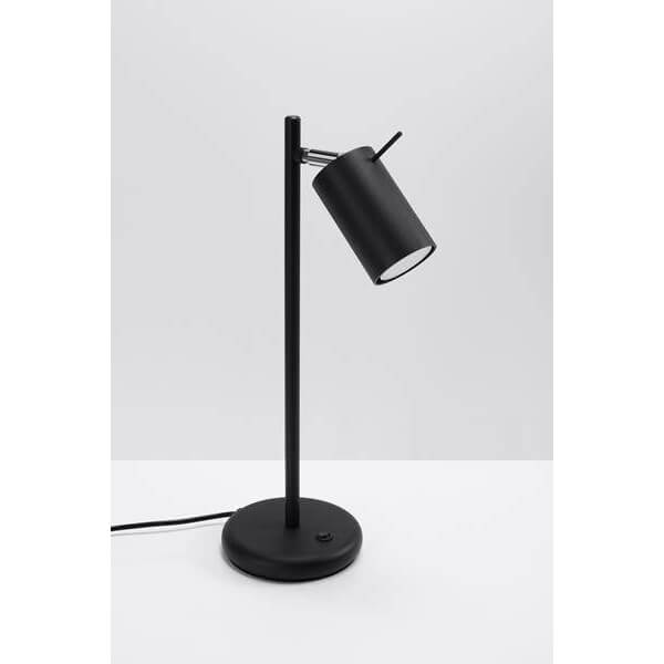 Czarna lampa stołowa SL.1091 biurowa tuba z regulacją