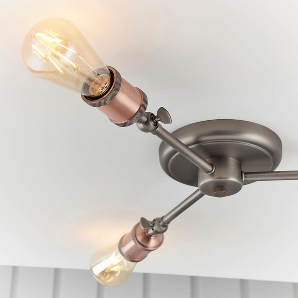 Lampa sufitowa do salonu Hal 76124 regulowana miedziany cyna