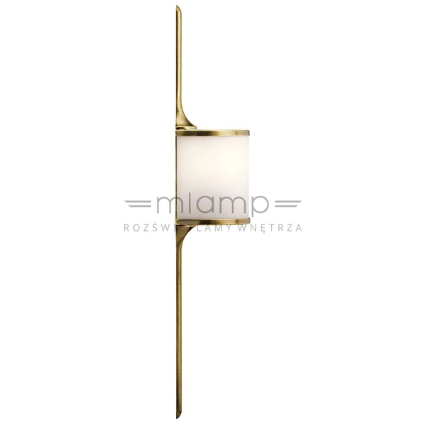 Kinkiet LAMPA ścienna KL-MONA-S-NBR Elstead KICHLER łazienkowa OPRAWA LED 7W 3000K IP44 mosiądz biała