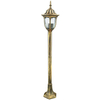 Stojąca LAMPA zewnętrzna FLORENCJA 302595 Polux ogrodowa OPRAWA metalowa latarnia outdoor IP43 patyna przezroczysta