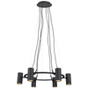 Lampa wisząca PORTO 107357 Markslojd ring metalowy tuby czarne