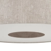 Abażurowa wisząca lampa CEDRO 11666 tkaninowa beżowa
