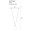 Loftowy zwis nad stół SISTEMA P0400 Maxlight metalowy czarny