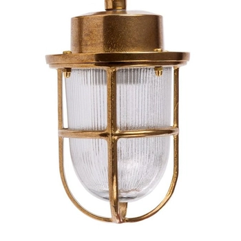 Zewnętrzna LAMPA elewacyjna A63Z Zumaline ogrodowa OPRAWA mosiężny kinkiet retro outdoor IP64 mosiądz przezroczysta